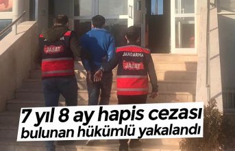 7 yıl 8 ay hapis cezası bulunan hükümlü yakalandı