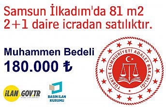 81 m2 2+1 daire icradan satılıktır