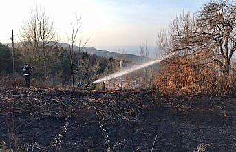 Abana'da örtü yangını söndürüldü