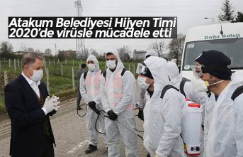 Atakum Belediyesi Hijyen Timi 2020’de virüsle mücadele etti