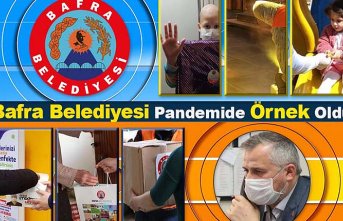 BAFRA BELEDİYESİ PANDEMİDE ÖRNEK OLDU