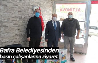 Bafra Belediyesinden basın çalışanlarına ziyaret