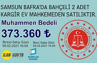 Bafra'da bahçeli 2 adet ev satılıktır.