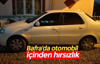 Bafra’da otomobil içinden hırsızlık