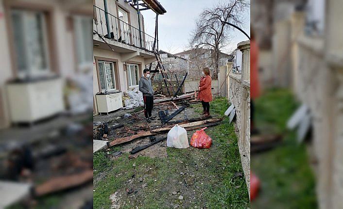 Düzce'de yangınzede ailenin tüm ihtiyaçları karşılandı