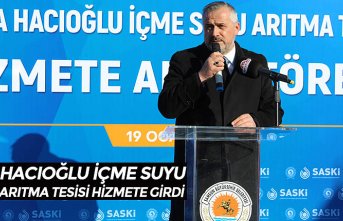 HACIOĞLU İÇME SUYU ARITMA TESİSİ HİZMETE GİRDİ