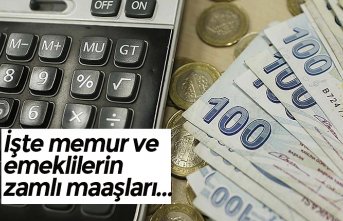 İşte memur ve emeklilerin zamlı maaşları...