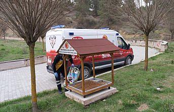 Kastamonu Belediyesi 20 mahallede sokak hayvanları ile kuşları besledi