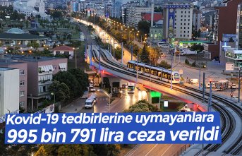 Kovid-19 tedbirlerine uymayanlara 995 bin 791 lira ceza verildi