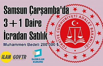Samsun Çarşamba'da 3+1 Daire İcradan Satılık