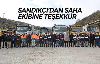 SANDIKÇI’DAN SAHA EKİBİNE TEŞEKKÜR