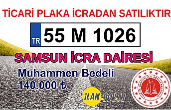 Ticari plaka icradan satılıktır