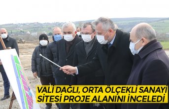 VALİ DAĞLI, ORTA ÖLÇEKLİ SANAYİ SİTESİ PROJE ALANINI İNCELEDİ