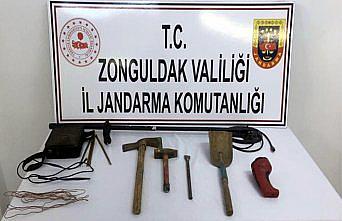 Zonguldak'ta kaçak kazı yapan şüpheli yakalandı