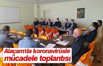Alaçam'da koronavirüsle mücadele toplantısı