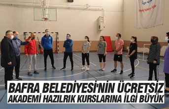 BAFRA BELEDİYESİ'NİN ÜCRETSİZ AKADEMİ HAZILRIK KURSLARINA İLGİ BÜYÜK