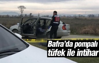 Bafra’da pompalı tüfek ile intihar