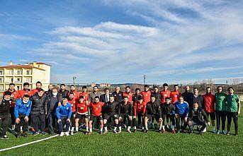 Belidiye Başkanı Çatal'dan Taşköprüspor ziyareti