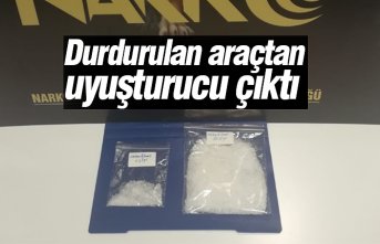 Durdurulan araçtan uyuşturucu çıktı