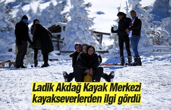 Ladik Akdağ Kayak Merkezi kayakseverlerden ilgi gördü
