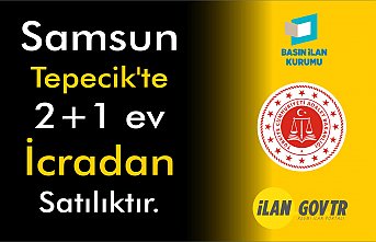 Samsun Tepecik'te 2+1 ev icradan satılıktır
