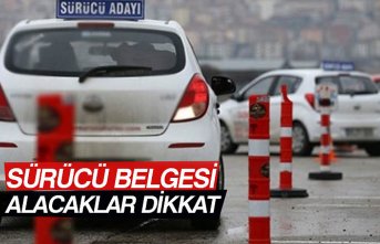 SÜRÜCÜ BELGESİ ALACAKLAR DİKKAT