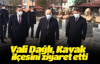 Vali Dağlı, Kavak ilçesini ziyaret etti
