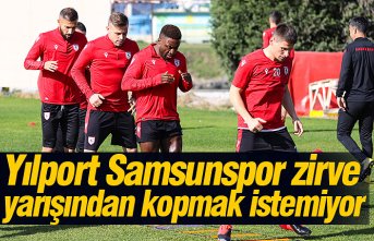 Yılport Samsunspor zirve yarışından kopmak istemiyor