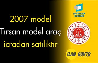 2007 model Tırsan model araç icradan satılıktır