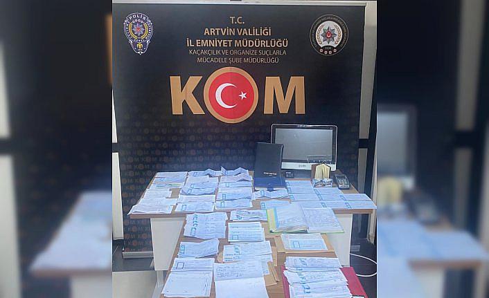 Artvin'de tefecilik operasyonunda 5 kişi tutuklandı