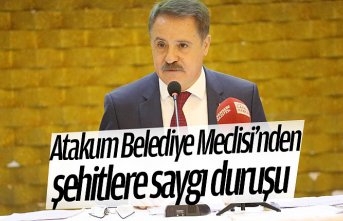 Atakum Belediye Meclisi’nden şehitlere saygı duruşu