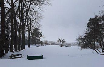 Bolu'nun yüksek kesimlerinde kar yağışı etkili oluyor