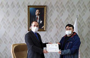 Bulancak'ta Kovid-19 ile mücadeleye destek veren öğretmenler ödüllendirildi