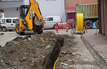 Espiye ilçesinde doğal gaz altyapı çalışmaları devam ediyor