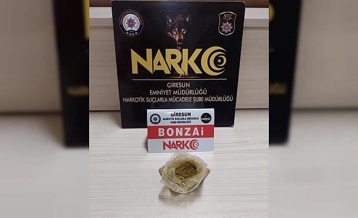 Giresun'da uyuşturucu operasyonunda bir kişi tutuklandı