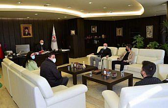 KARDEF yönetiminden OMÜ Rektörü Prof. Dr. Ünal'a ziyaret