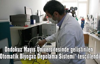 Ondokuz Mayıs Üniversitesinde geliştirilen “Otomatik Biyogaz Depolama Sistemi“ tescillendi