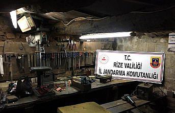 Rize'de kaçak silah atölyesine düzenlenen operasyonda iki zanlı yakalandı