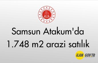 Samsun Atakum'da 1.748 m2 arazi mahkemeden satılık