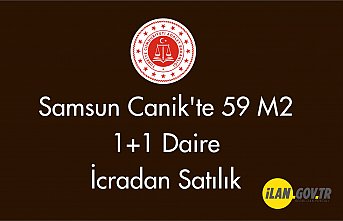 Samsun Canik'te  1+1 daire icradan satılıktır