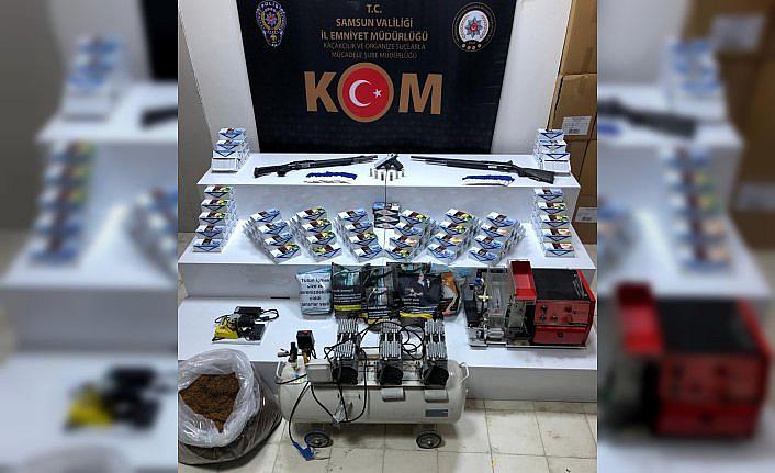 Samsun'da 22 bin 800 kaçak makaron sigara ele geçirildi