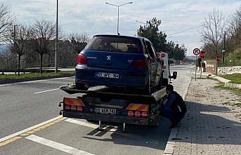 Samsun'da otomobil ile motosiklet çarpıştı: 1 yaralı