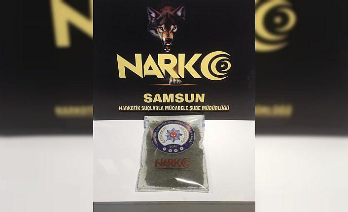 Samsun'da sentetik uyuşturucuyla yakalanan şüpheli tutuklandı