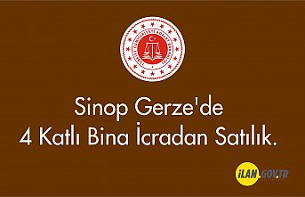 Sinop Gerze'de 4 katlı bina icradan satılık