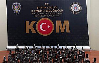 Bartın'da 42 şişe kaçak içki ele geçirildi