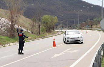 Havza'da sokağa çıkma kısıtlaması denetimi sürüyor