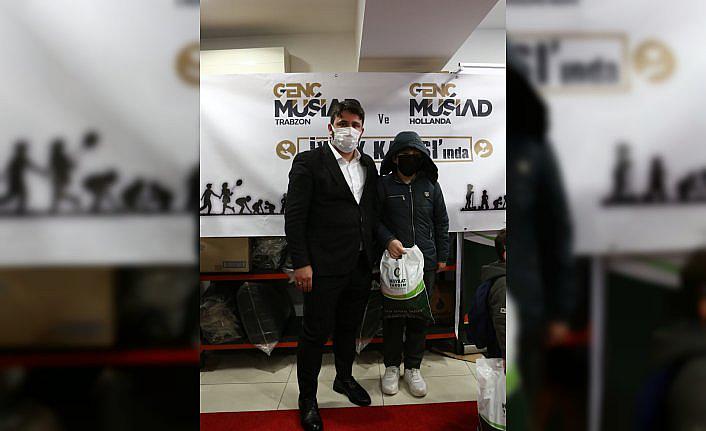 Hollanda'daki hayırseverler Trabzon'daki yetim çocukları hediyelerle sevindirdi