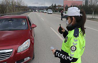 Karabük'te trafiğe Berna komiser 