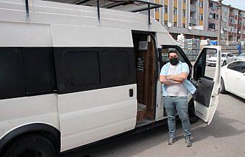 Karavana dönüştürdüğü servis minibüsüyle yollara düşecek
