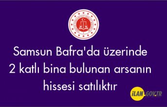 Samsun Bafra'da üzerinde 2 katlı bina bulunan arsa satılık